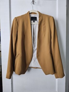 Banana Republic Women's Mustard Open-Front Blazer Jacket